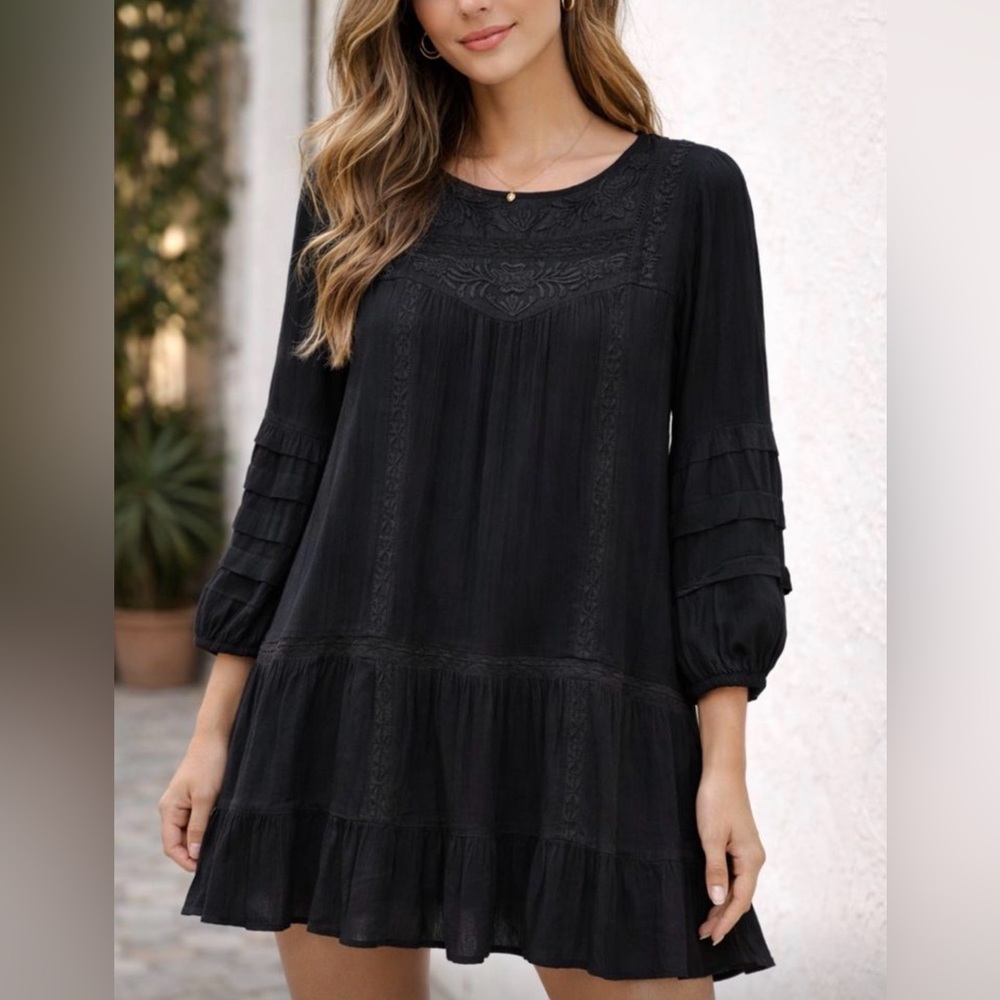 Lucky Brand black mini dress